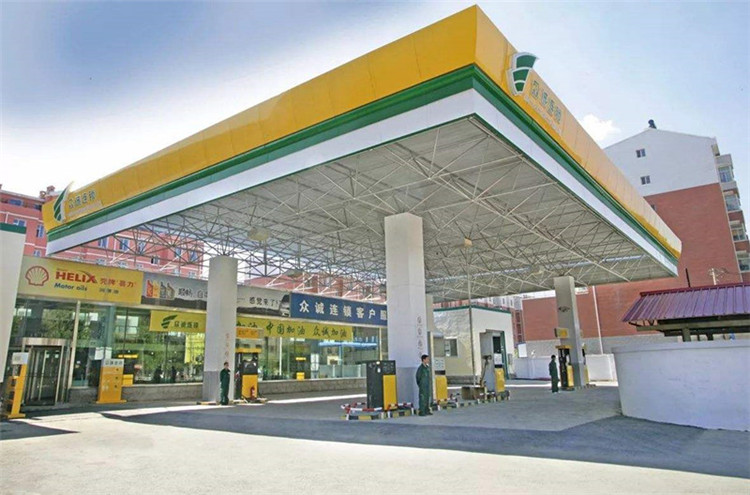 三清山加气站钢结构网架案例7